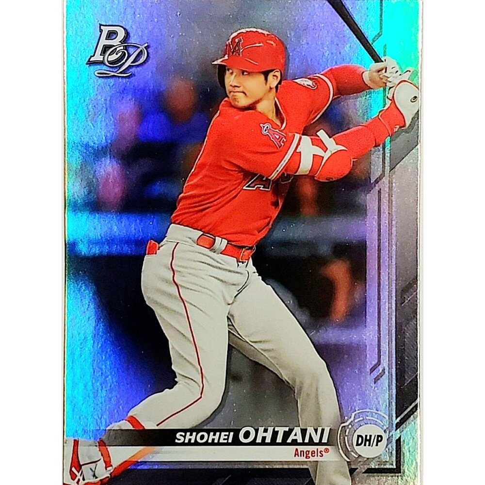 SHOHEI OHTANI HOLO FOIL REFRACTOR 2019 BOWMAN PLATINUM #2, ANGELS, DODGERS!